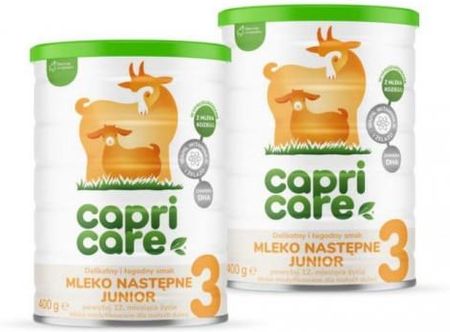 Capricare 3 Mleko Kozie Następne Powyżej 12 Miesiąca 2X400G