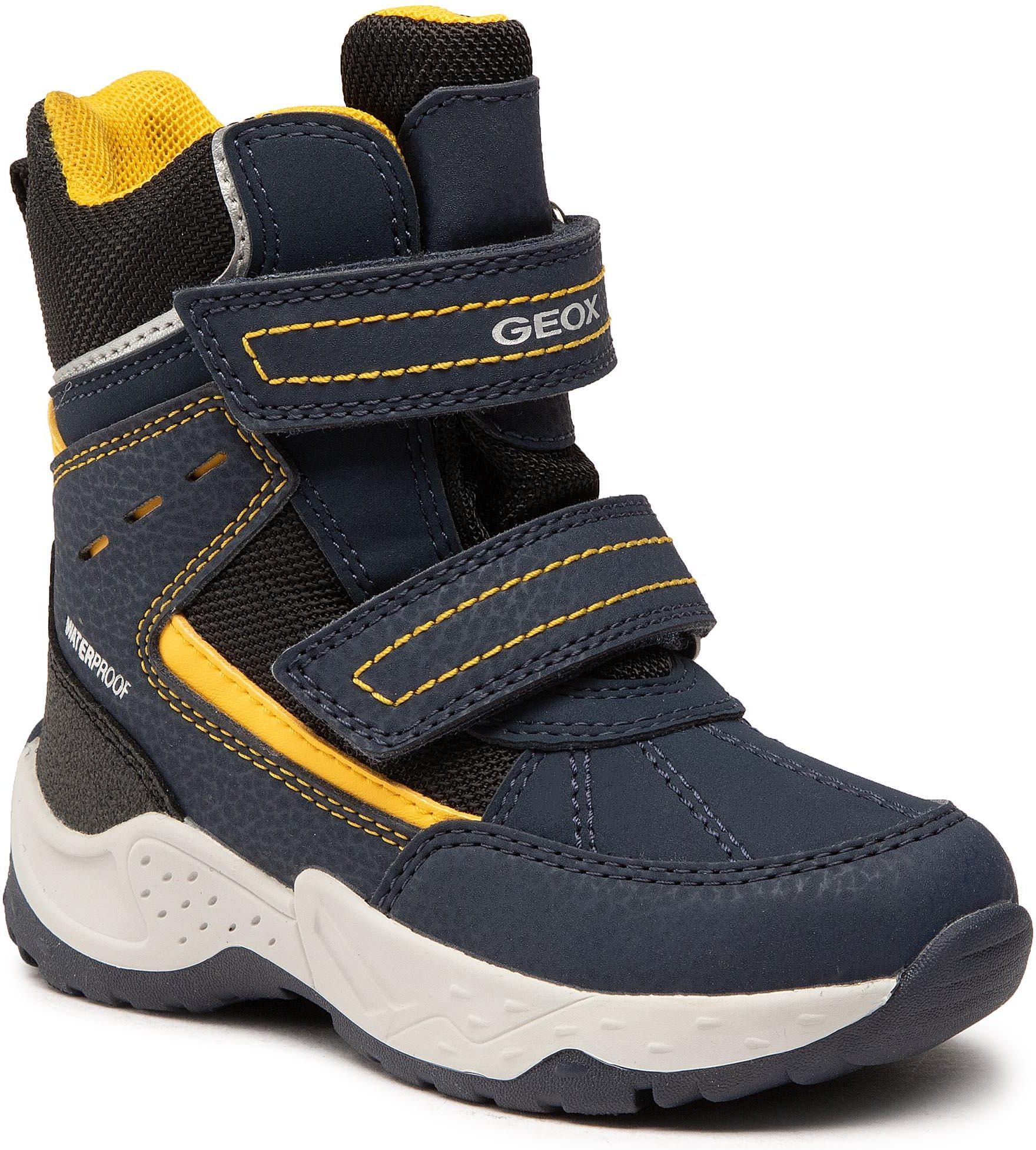 Geox Śniegowce - J Sentiero B.Wpf B J04Ceb 0Cefu C0657 M Navy/Yellow ...