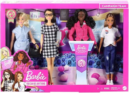 Barbie 4 lalki Kariera 2020 Kampania Wyborcza GMV99