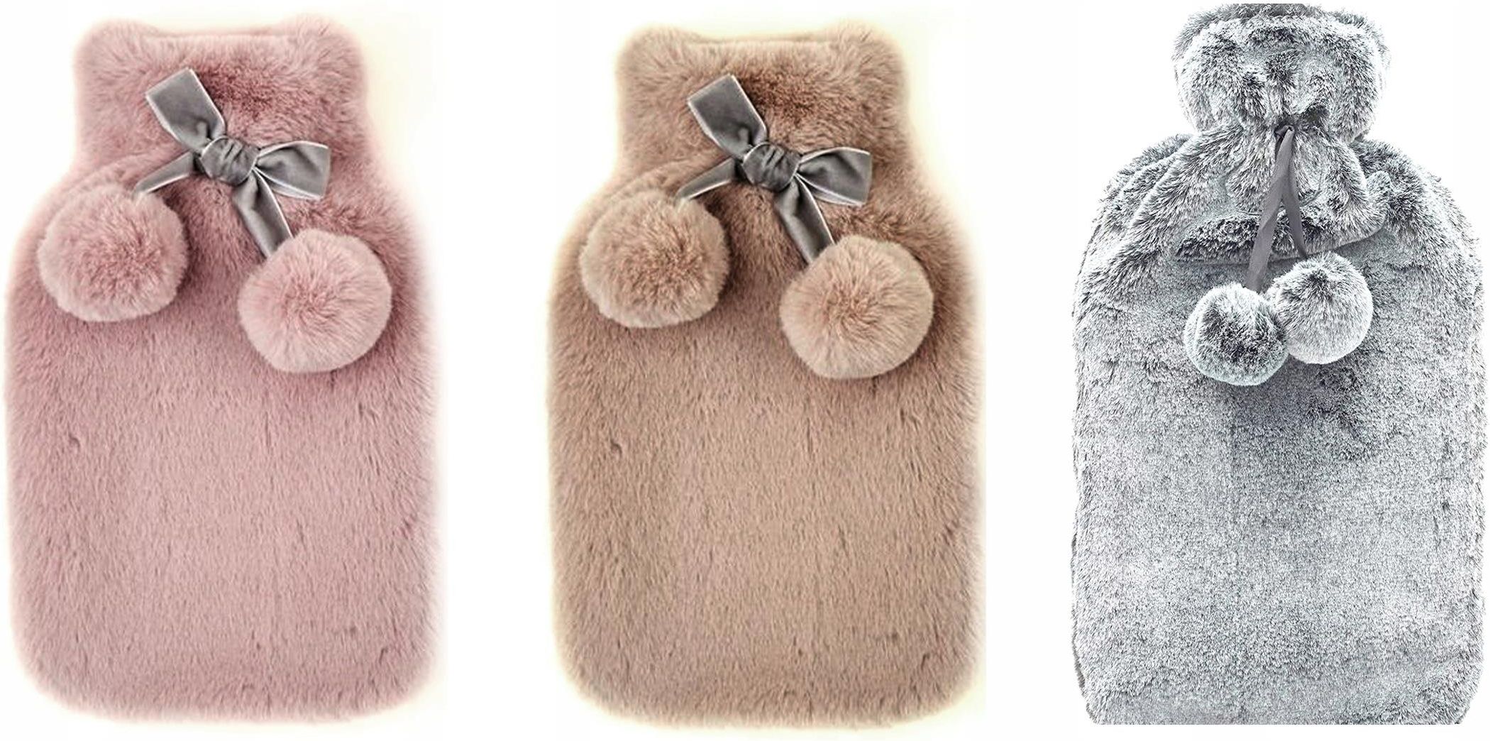 PLUSZOWY TERMOFOR GUMOWY W POKROWCU 33X20CM 2L - zdjęcie 3 PLUSZOWY TERMOFOR GUMOWY W POKROWCU 33X20CM 2L