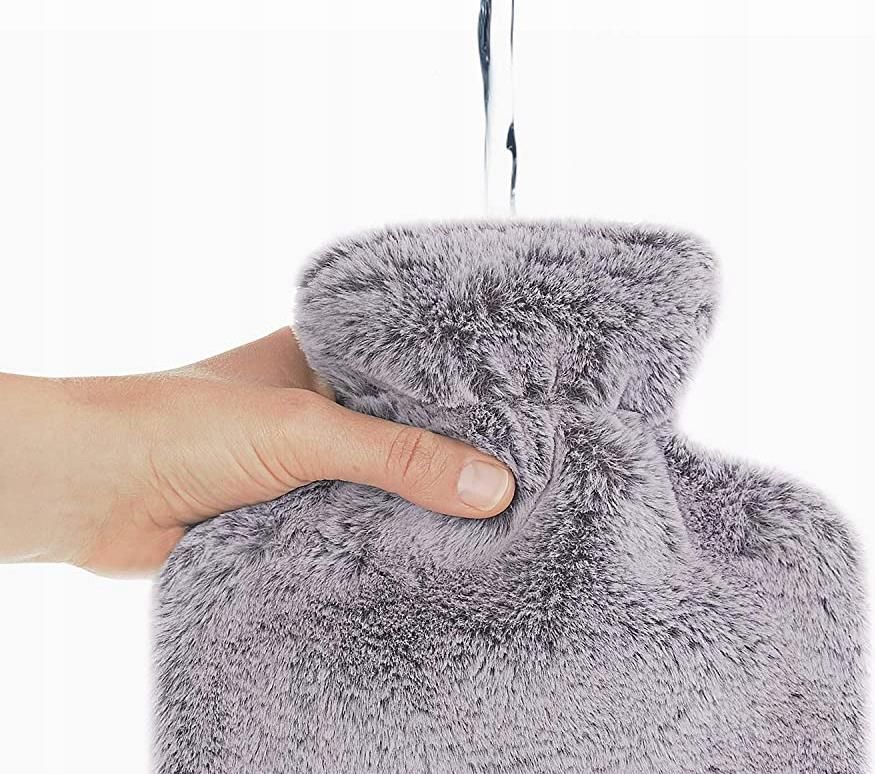 PLUSZOWY TERMOFOR GUMOWY W POKROWCU 33X20CM 2L - zdjęcie 8 PLUSZOWY TERMOFOR GUMOWY W POKROWCU 33X20CM 2L