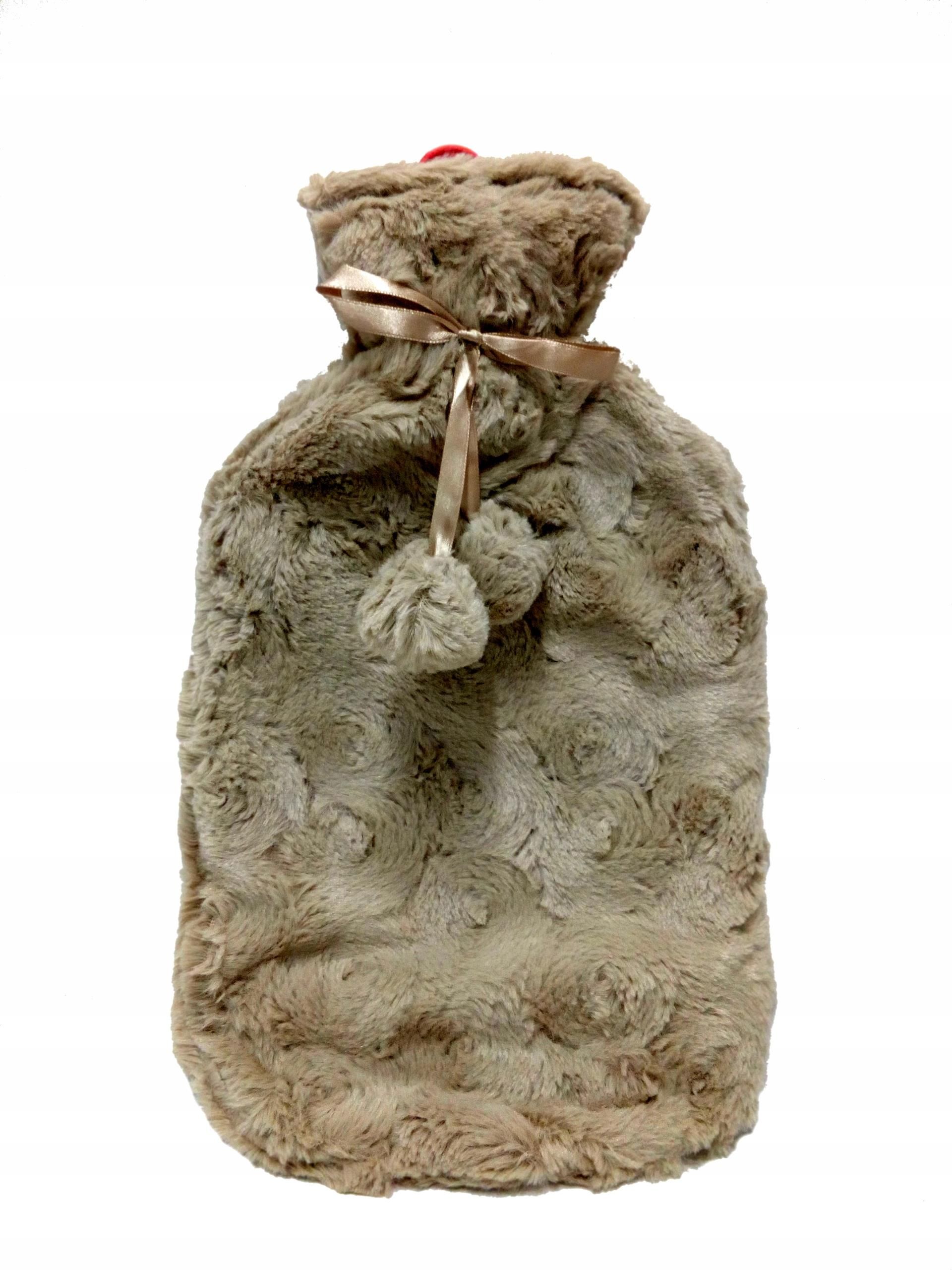 PLUSZOWY TERMOFOR GUMOWY W POKROWCU 33X20CM 2L - zdjęcie 6 PLUSZOWY TERMOFOR GUMOWY W POKROWCU 33X20CM 2L