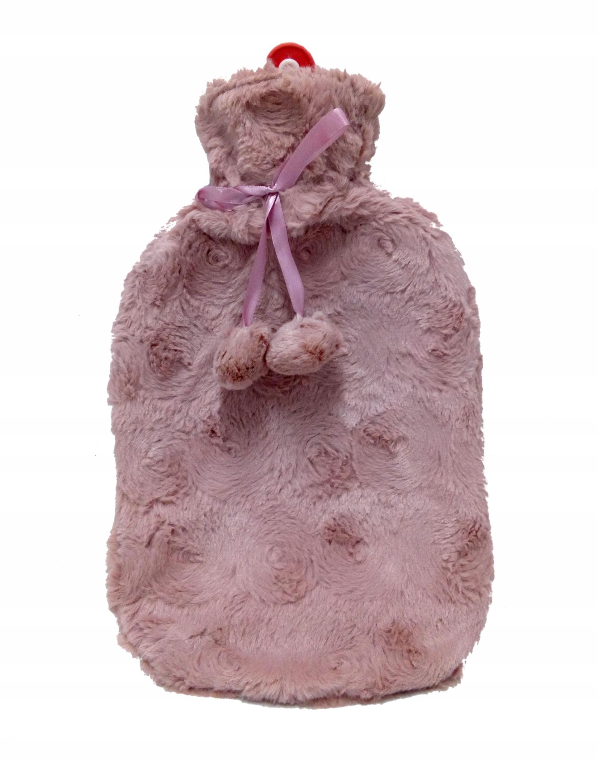 PLUSZOWY TERMOFOR GUMOWY W POKROWCU 33X20CM 2L - zdjęcie 4 PLUSZOWY TERMOFOR GUMOWY W POKROWCU 33X20CM 2L
