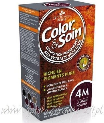 Color & Soin Farba Do Włosów 4M Mahoniowy Kasztan 135ml
