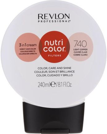 Revlon Professional Tonujący Krem Balsam Do Włosów Nutri Color Filters 740 Light copper 240ml