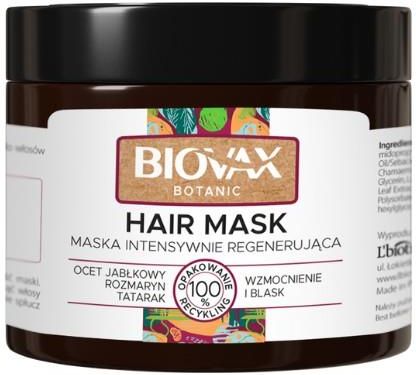 Maska Do Wlosow L Biotica Biovax Botanic Maska Intensywnie Regenerujaca Z Octem Jablkowym 250ml Opinie I Ceny Na Ceneo Pl