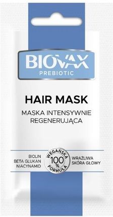 Biovax Prebiotic maska intensywnie regenerująca do wrażliwej skóry głowy 20 ml