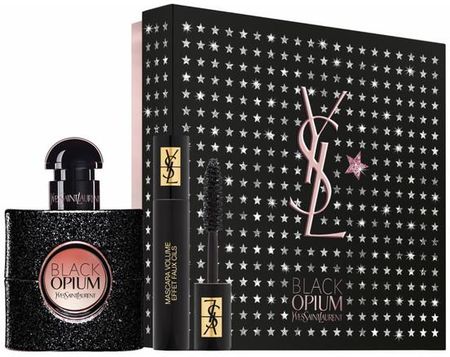Yves Saint Laurent Black Opium Pour Femme Zestaw Woda Perfumowana Spray 30Ml + Mascara Volume Effet Faux Cils N1 2Ml