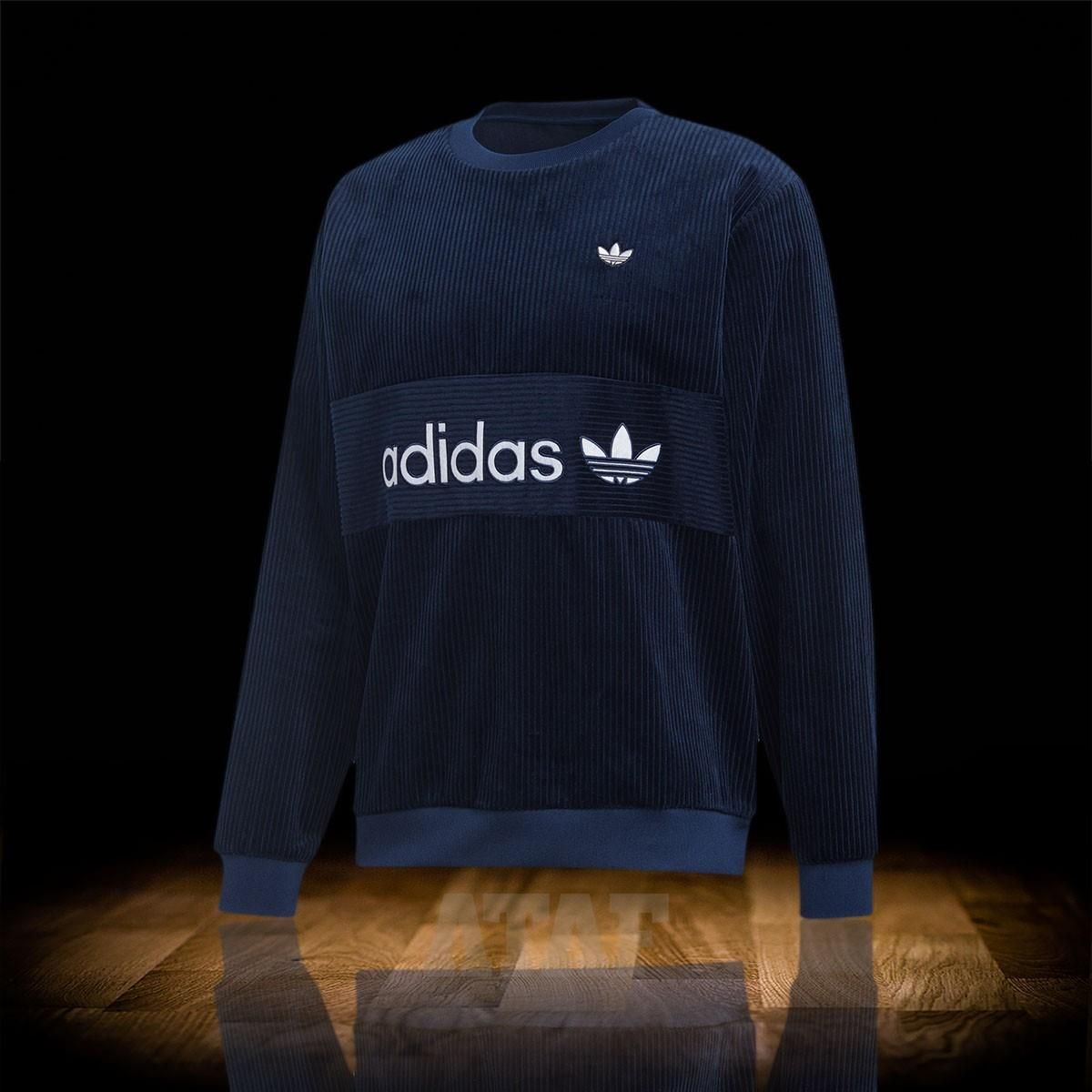Adidas adidas Samstag Corduroy Sweatshirt Crewneck Night Indigo
