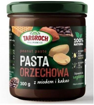 Targroch Pasta Orzechowa Z Miodem Kakao 300g