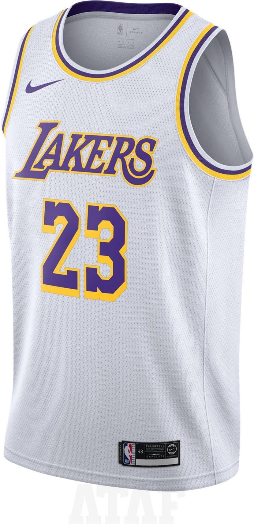 Los Angeles Lakers, NBA Jerseys