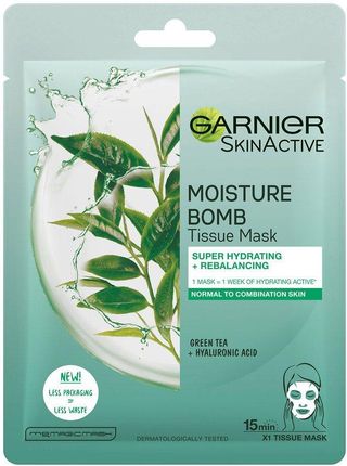 Garnier SkinActive Moisture Bomb Super-Hydrating Re-Balancing Maska w płachcie 32 ml