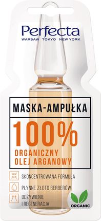 Perfecta Maska-ampułka 100% organiczny olej arganowy 8ml