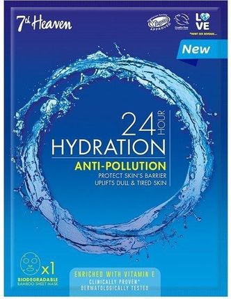 7Th Heaven 24H Hour Hydration Anti-Pollution Ultranawilżająca Maseczka W Płachcie Przeciw Zanieczyszczeniom 1Szt.