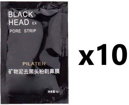 Pilaten Black Head Pore Strip Czarna Maska 6G X10Szt.