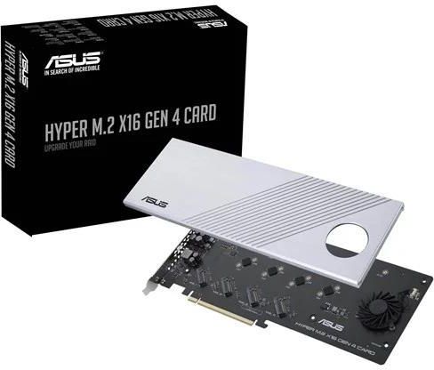ASUS HYPER M.2 X16 GEN 4 CARD - zdjęcie 1 ASUS HYPER M.2 X16 GEN 4 CARD