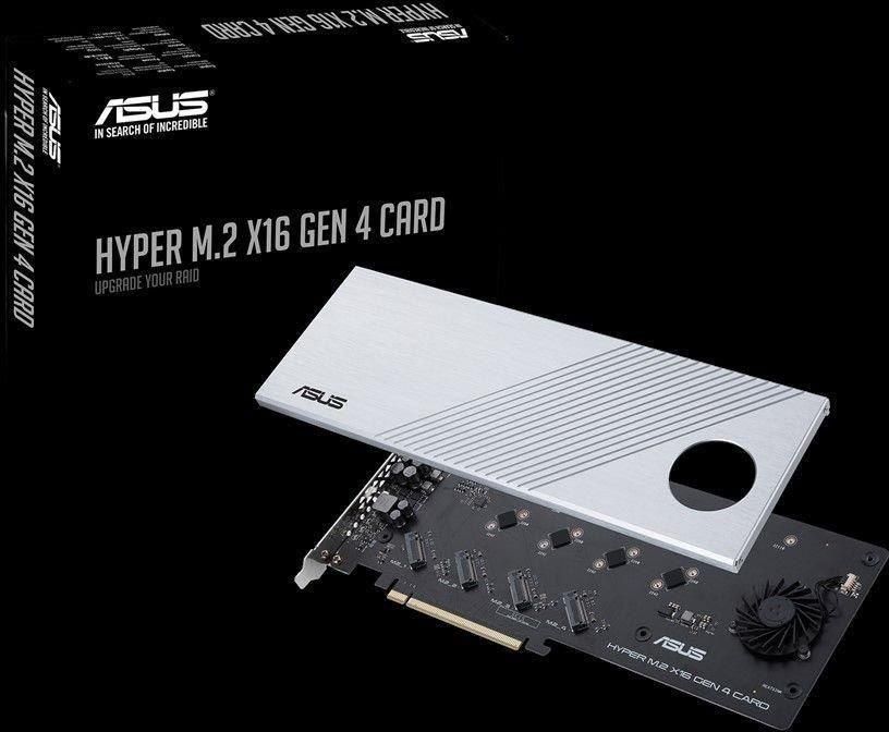 ASUS HYPER M.2 X16 GEN 4 CARD - zdjęcie 2 ASUS HYPER M.2 X16 GEN 4 CARD
