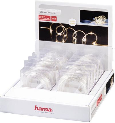 Hama Łańcuch LED USB 3m biały (12347)