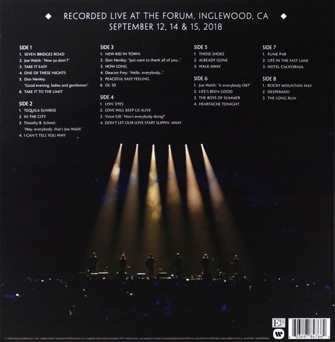 洋楽 Eagles Live from the Forum MMXVIII Eagles – Live From The Forum MMXVIII | Releases | Discogs