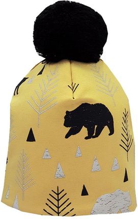 Bexa Czapka Bear, Żółta - Żółty