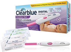 CLEARBLUE DIGITAL cyfrowy test owulacyjny 10 sztuk - Testy ciążowe i diagnostyczne