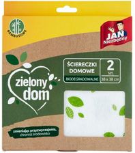 Zdjęcie Jan Niezbędny Zielony Dom ściereczki Domowe Biodegradowalne 38x38cm 2szt. - Warszawa