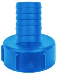 Bradas 5976 – Connettore Per IBC Container: Raccordo Serbatoio S60x6 / 1 1/2" Maschio – Colore Blu