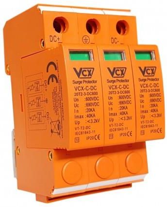 Vcx Ogranicznik przepięć 600V 3P 20-40kA C+DC T2 DC C3P 600 6903