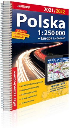 Polska; atlas samochodowy 1:250 000
