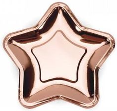 Zdjęcie Partydeco Talerzyki Gwiazda różowe złoto (TPP11019R) - Maków Podhalański