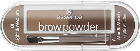 Essence Zestaw Do Brwi Brow Powder Light/Medium