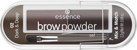 Essence Zestaw Do Brwi Brow Powder Dark/Deep