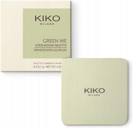 Kiko Milano New Green Me Eyeshadow Palette   Edition 2020 Paleta 6 Cieni O Różnych Wykończeniach 103 Sophisticated Allure 4.2G