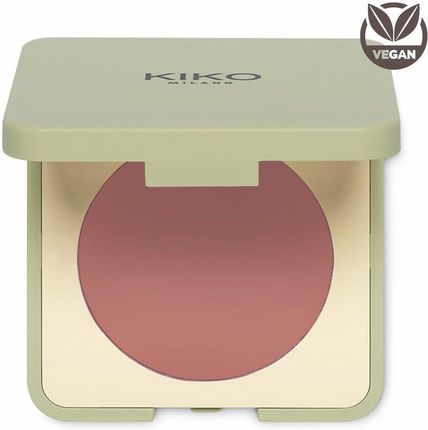 Kiko Milano New Green Me Blush Kompaktowy Róż Dający Naturalny Rezultat 102 Soft Mauve 6G