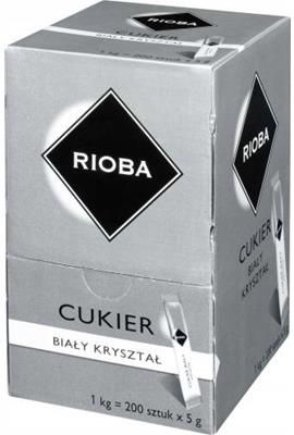 Rioba Cukier biały 1kg 200 x 5G saszetki