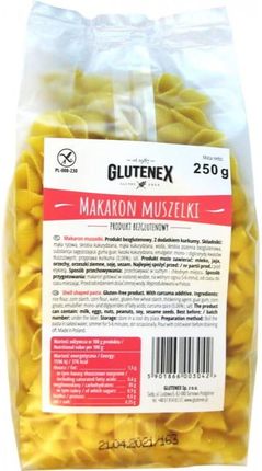 Bezglutenowy makaron Muszelki 250g |Glutenex|