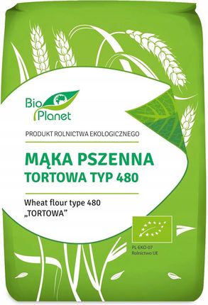 Bio Planet Mąka pszenna tortowa typ 480 Bio 1kg - zdjęcie 2