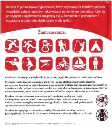 Artus Ogrzewacz chemiczny Grzejki do stóp - 10 par (G02) - zdjęcie 2