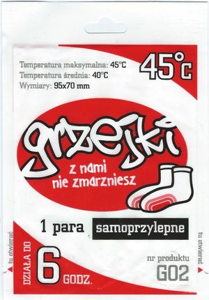 Artus Ogrzewacz chemiczny Grzejki do stóp - 10 par (G02) - zdjęcie 4