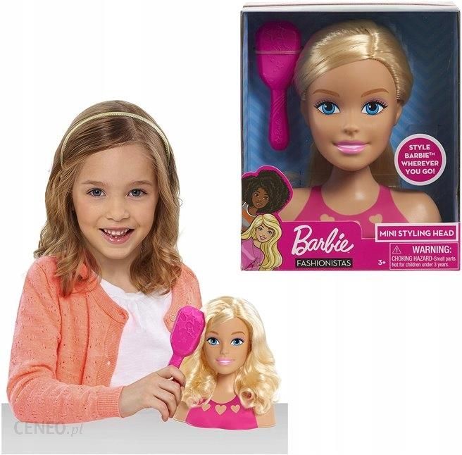 Just Play Barbie Fashionistas Mała głowa do czesania i stylizacji 63415
