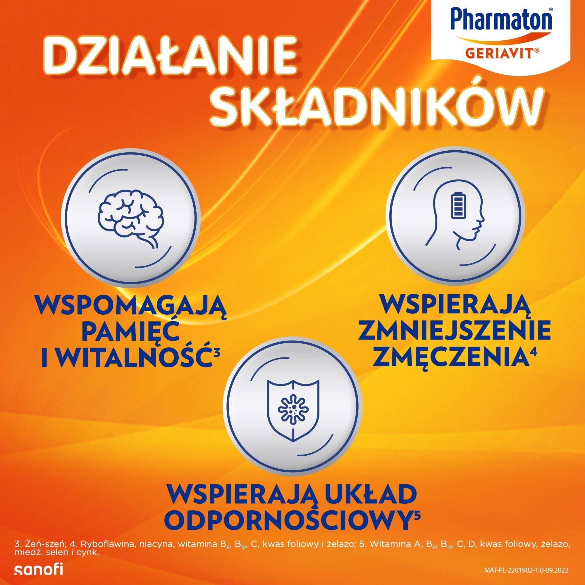 Pharmaton Geriavit 100 tabl. - Opinie i ceny na Ceneo.pl