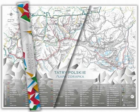 Tatry Polskie Mapa Zdrapka