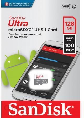 SanDisk Ultra microSDXC 128GB 100MB/S A1 (SDSQUNR128GGN6MN)