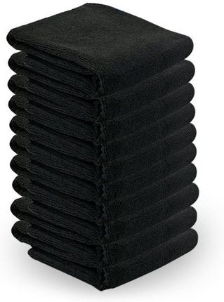 Ręcznik Z Microfibry 73X40Cm 10Szt Czarny