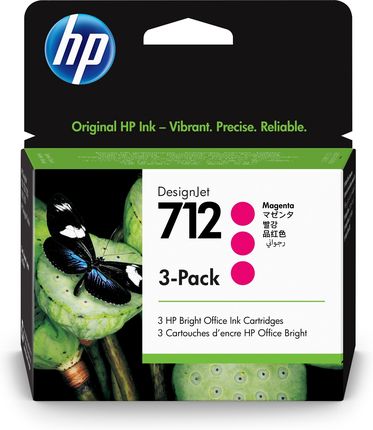 HP 712 Purpurowy 3-pack (3ED78A)