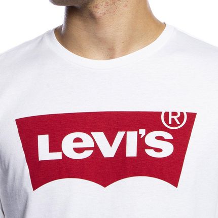 Koszulka Longsleeve Levi's Long Sleeve Graphic Tee biała biały - Ceny i opinie T-shirty i koszulki męskie BIXN