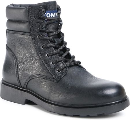 Kozaki TOMMY JEANS Classic Tommy Jeans Lace Up Boot EM0EM00540