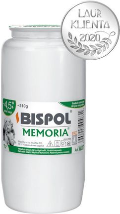 BisPol Wkład olejowy do zniczy Memoria WO7 biały 1szt