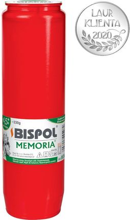 BisPol Wkład olejowy do zniczy Memoria WO6c czerwony 1szt