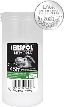BisPol Wkład parafinowy prasowany do zniczy Memoria p165 1szt